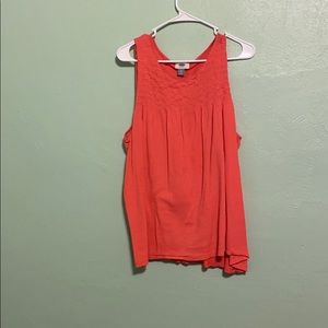 Old Navy coral sleeveless top